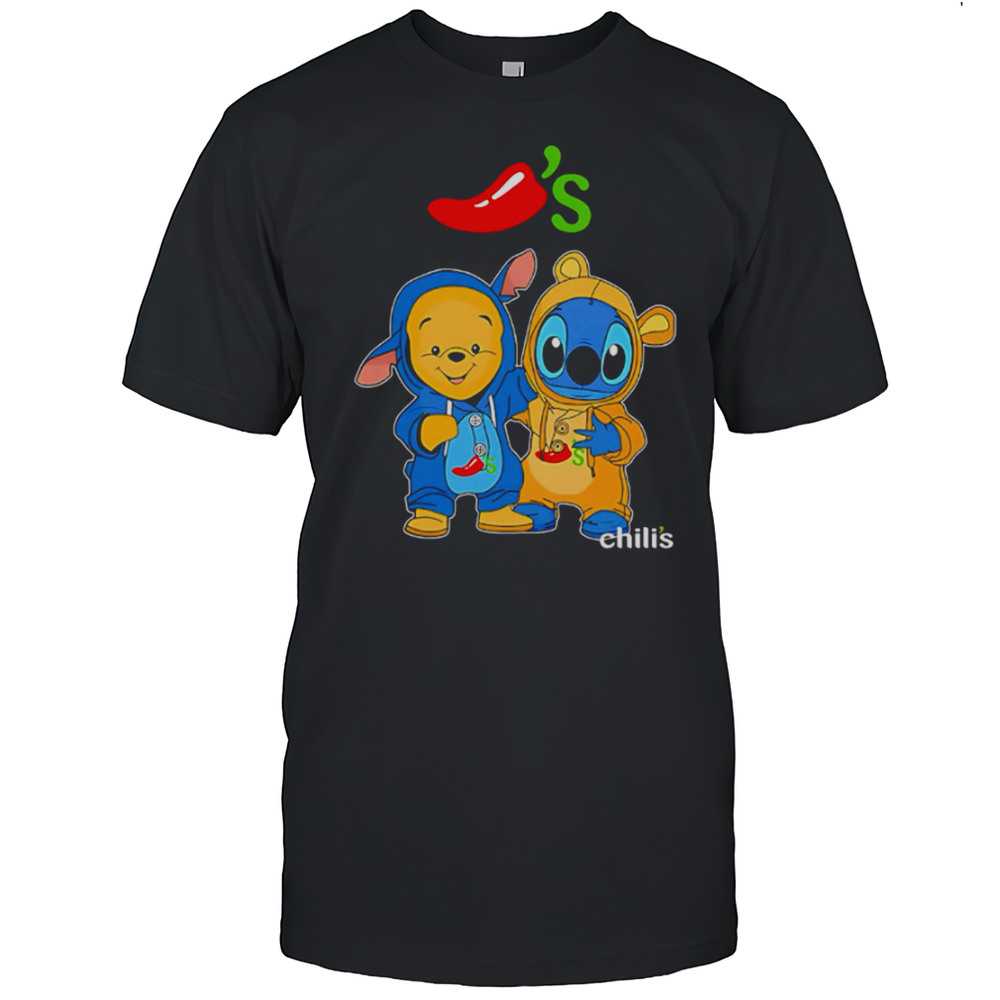 Chilis Pooh And Stitch Friends Shirt