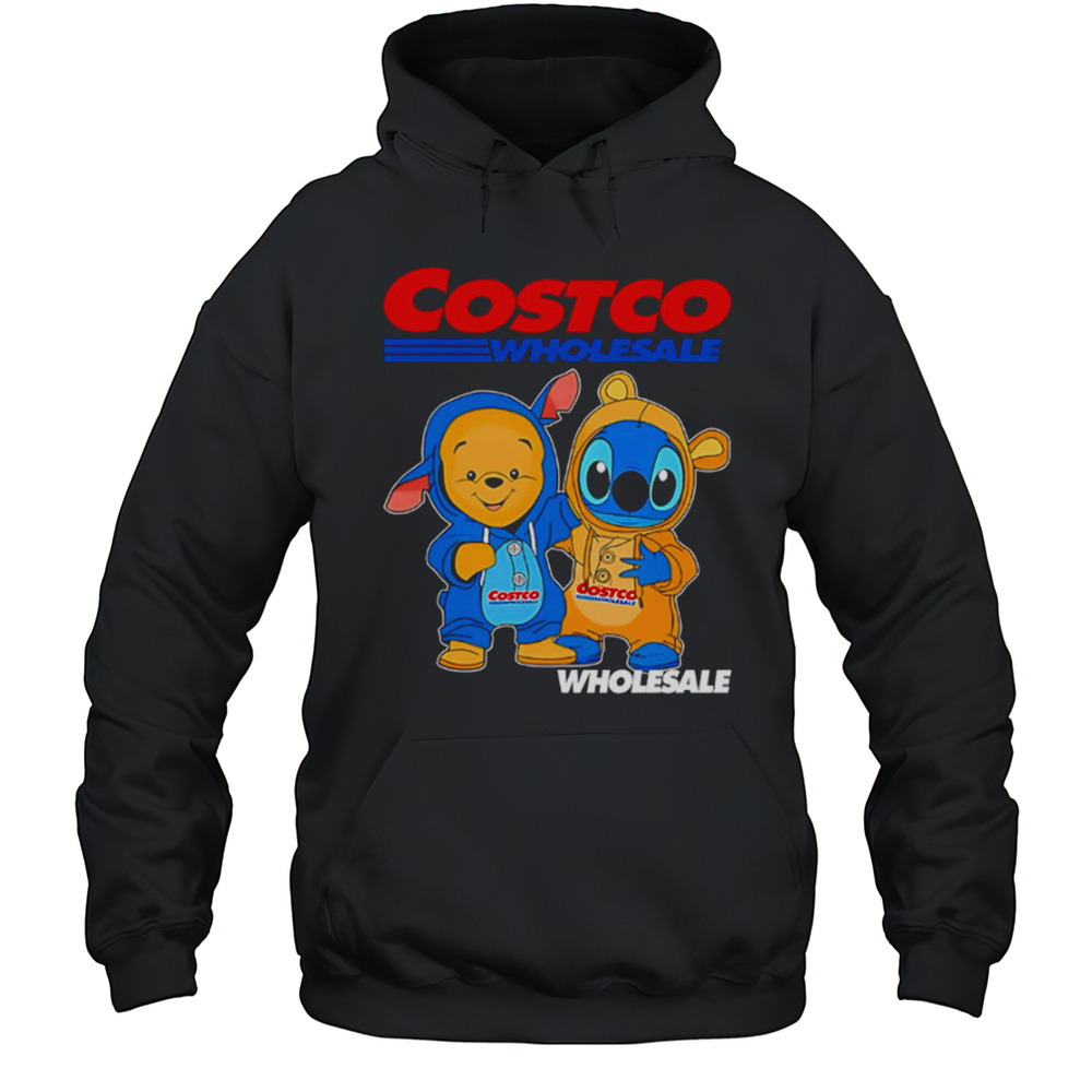 Costco Wholesale Pooh And Stitch Friends Shirt Unisex Hoodie