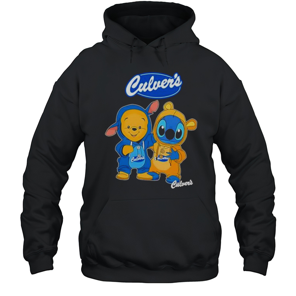Culvers Pooh And Stitch Friends Shirt Unisex Hoodie