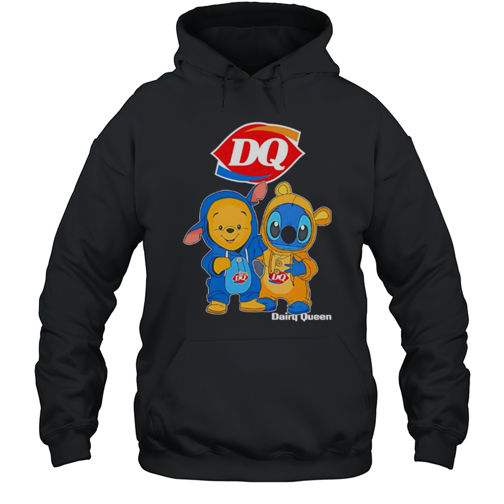 Dairy Queen Pooh And Stitch Friends Shirt Unisex Hoodie