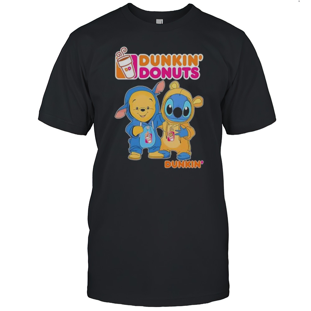 Dunkin Pooh And Stitch Friends Shirt