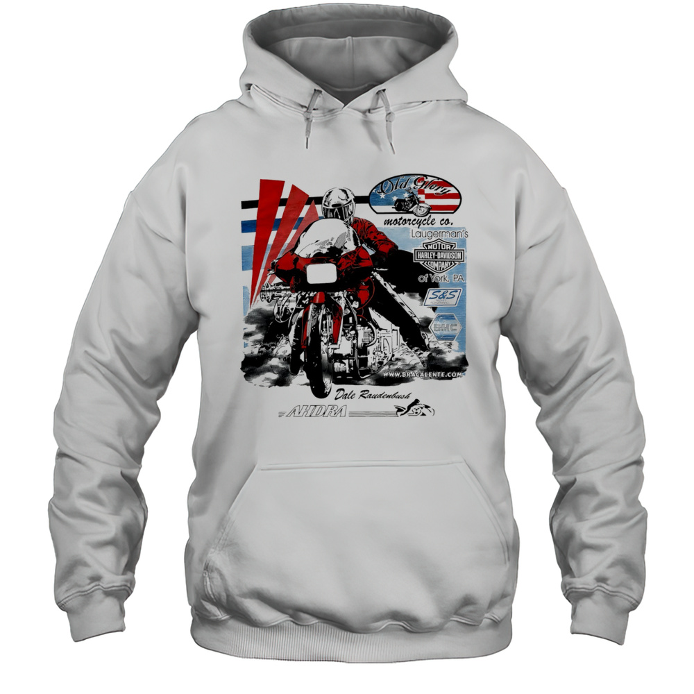 Harley Davidson Motorcycle Old Glory Dale Raudenbush Shirt Unisex Hoodie