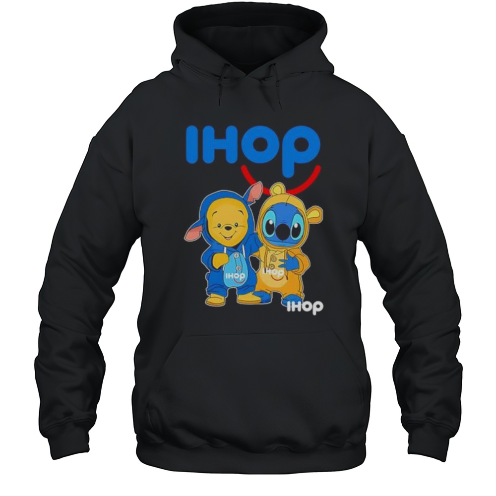 Ihop Pooh And Stitch Friends Shirt Unisex Hoodie