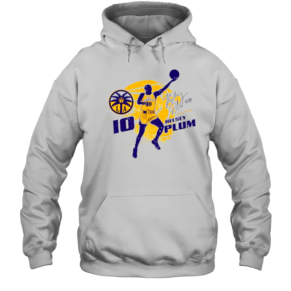 Kelsey Plum Los Angeles Sparks Silhouette Shirt Unisex Hoodie