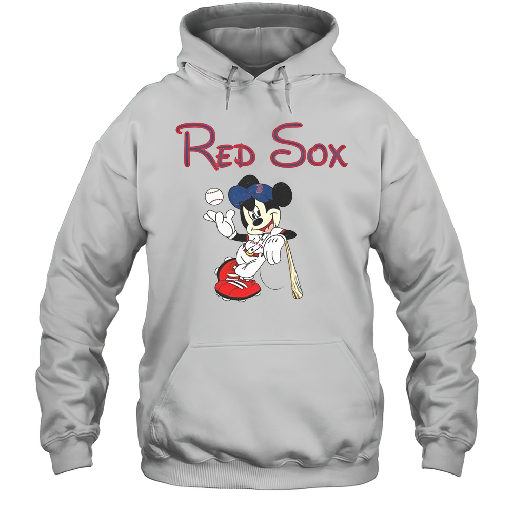 Mickey Boston Sox Red Baseball T-Shirt Unisex Hoodie