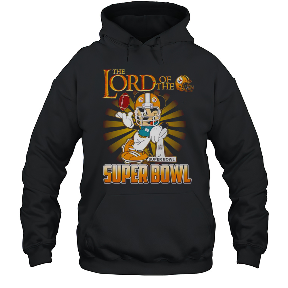 Mickey Mouse The Lord Of The Super Bowl Pittsburgh Steelers T-Shirt Unisex Hoodie