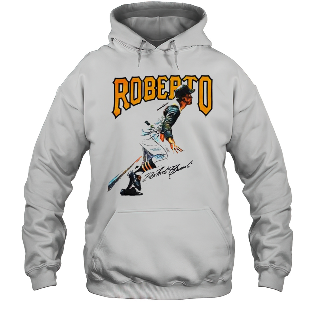 Roberto Clemente Pittsburgh Pirates Signature Vintage Shirt Unisex Hoodie
