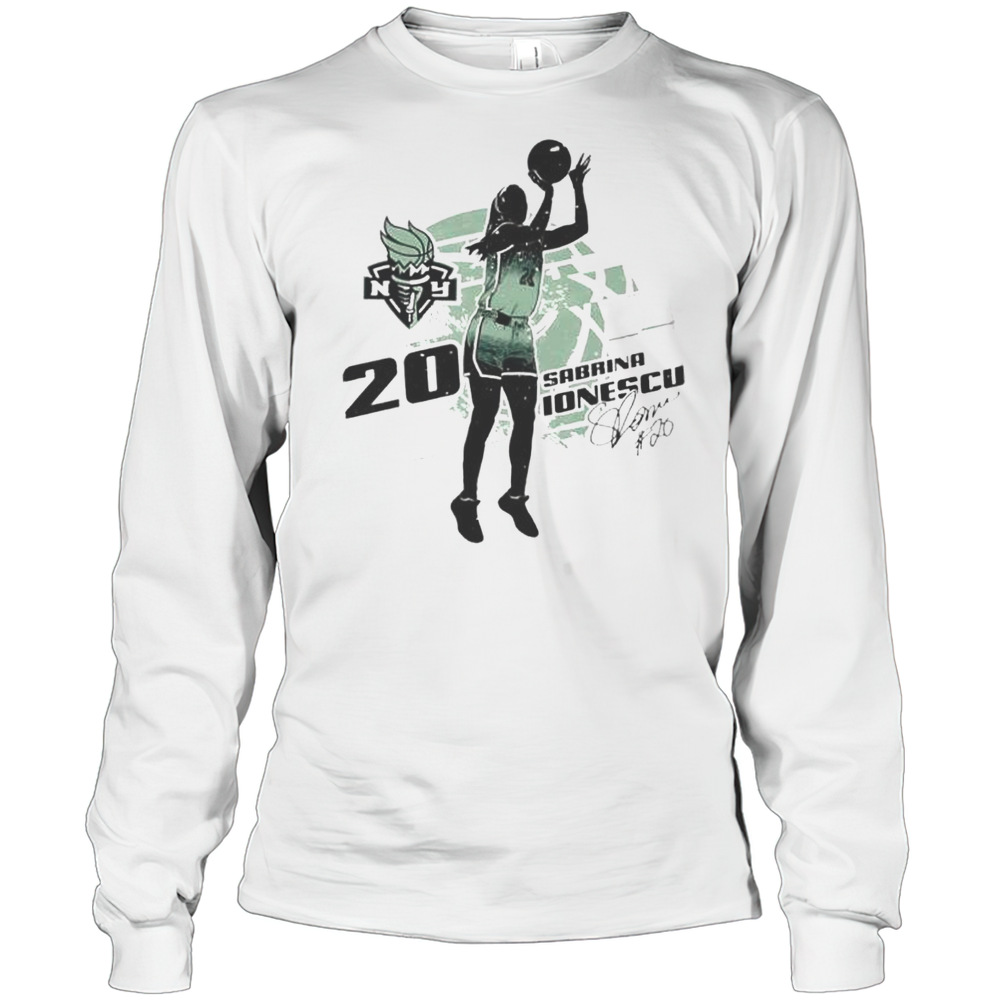 Sabrina Ionescu New York Liberty Silhouette Shirt Long Sleeved