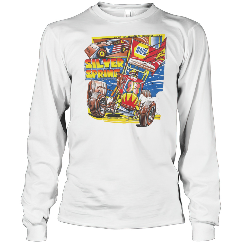 Silver Spring Speedway Sprint Car 90s Racing Car Shirt Long Sleeved