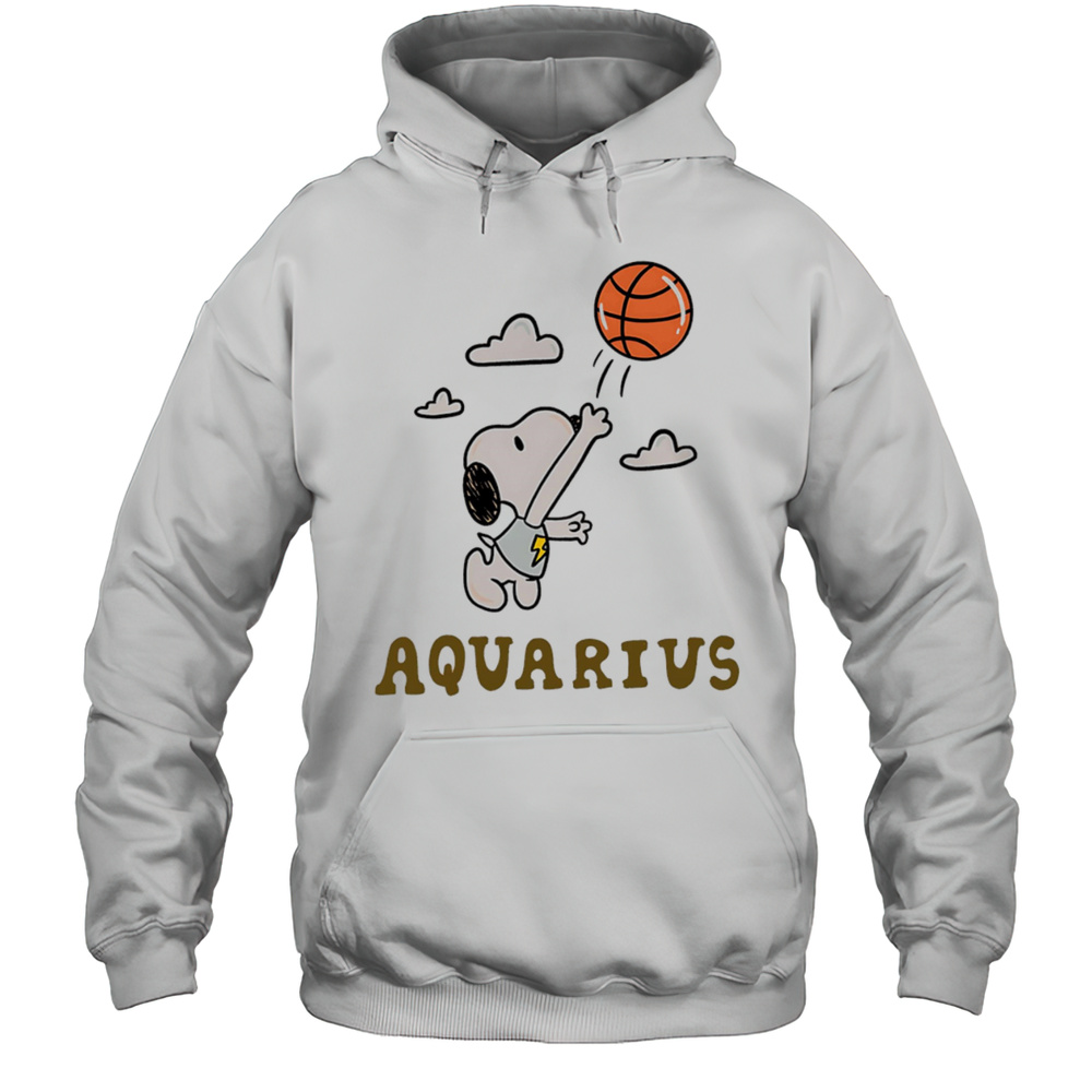 Snoopy Aquarius Zodiac Shirt Unisex Hoodie