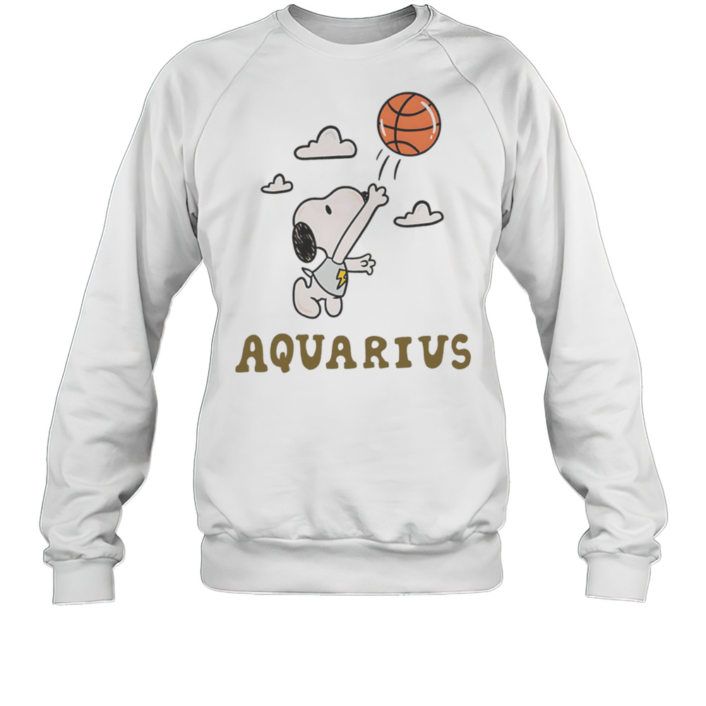 Snoopy Aquarius Zodiac Shirt Unisex Sweatshirt