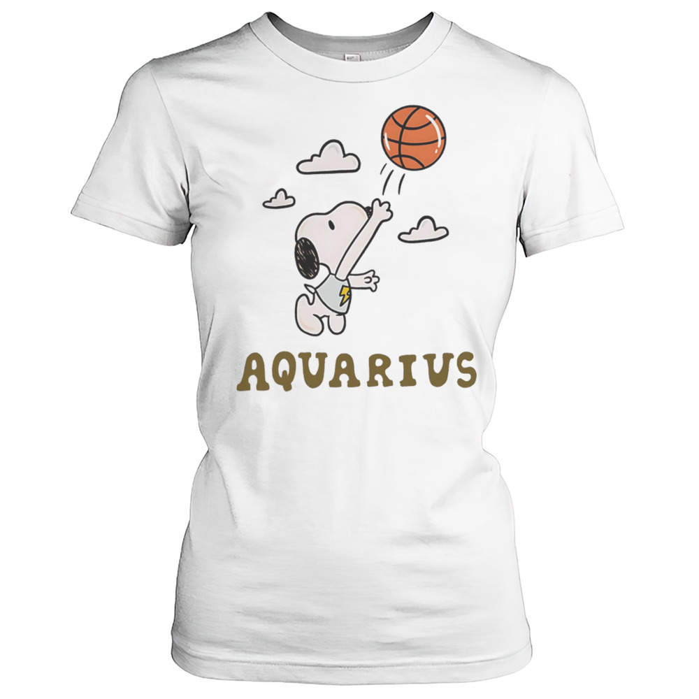 Snoopy Aquarius Zodiac Shirt Women's T-shirt