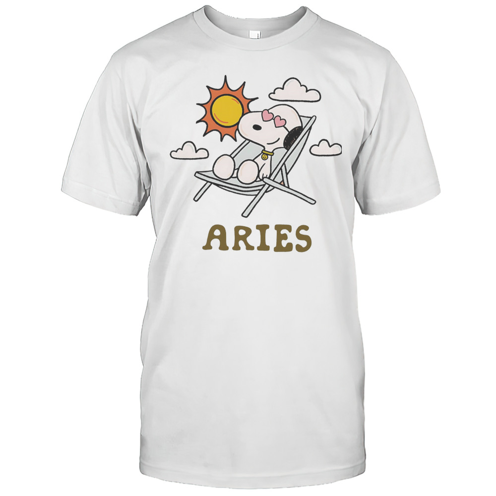 Snoopy Aries Zodiac Shirt