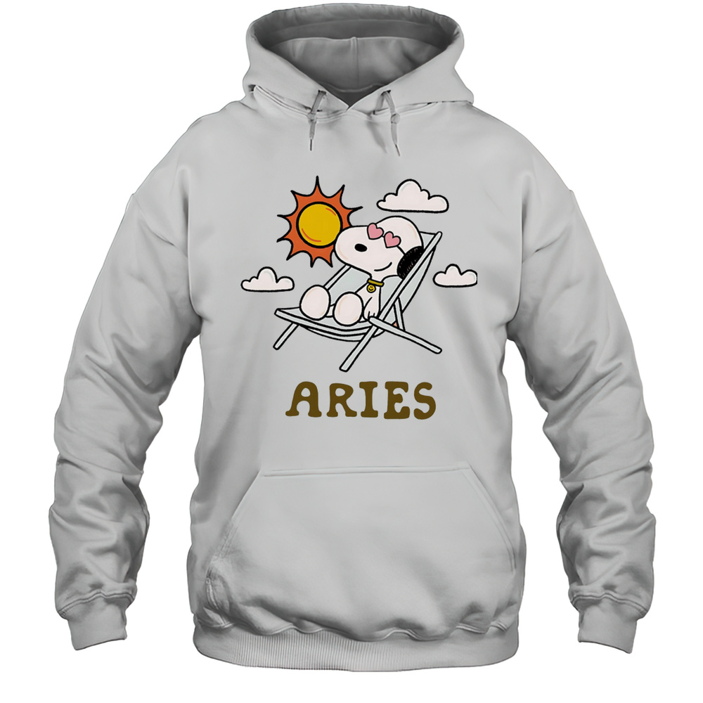Snoopy Aries Zodiac Shirt Unisex Hoodie