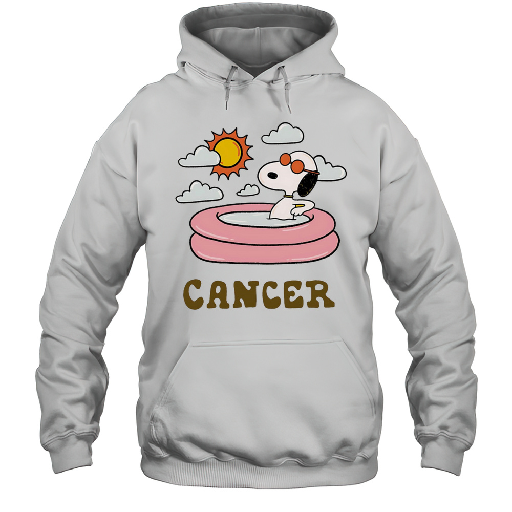 Snoopy Cancer Zodiac Shirt Unisex Hoodie