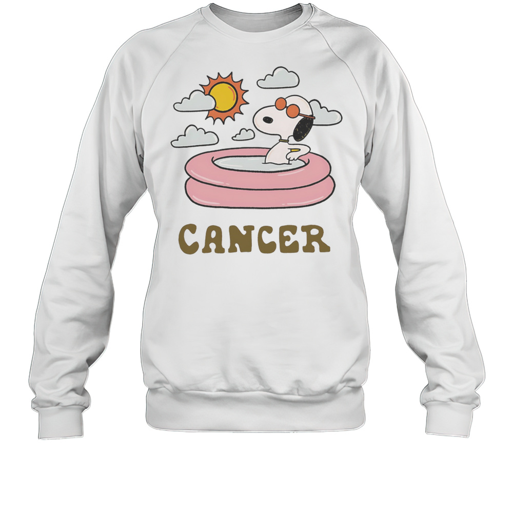 Snoopy Cancer Zodiac Shirt Unisex Sweatshirt
