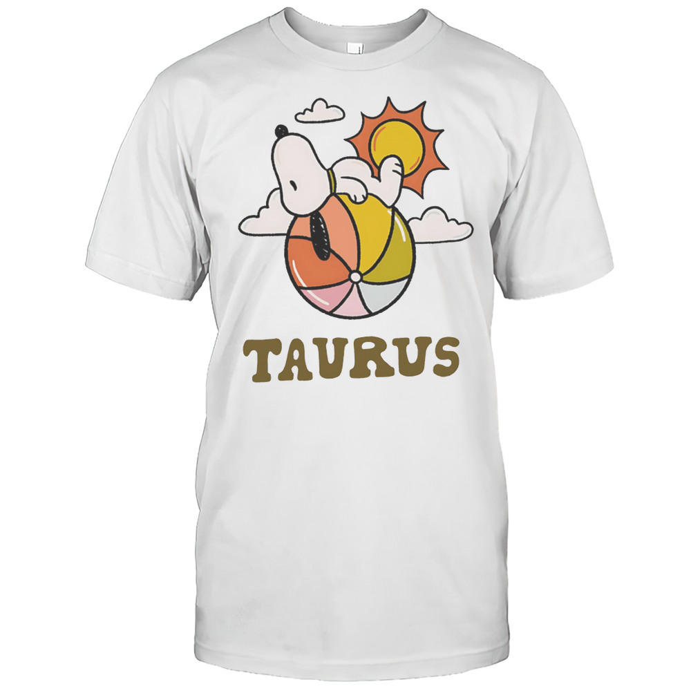 Snoopy Taurus Zodiac Shirt