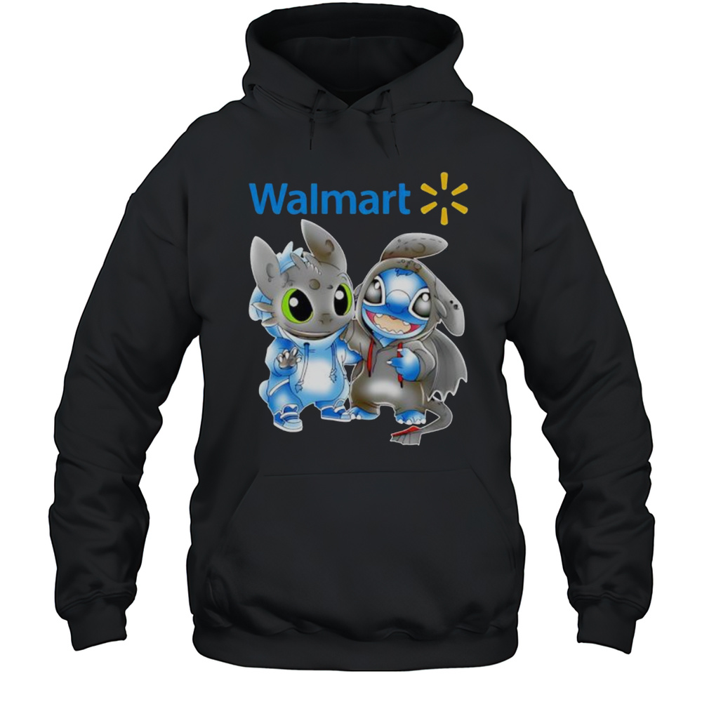 Walmart Stitch And Toothless Shirt Unisex Hoodie