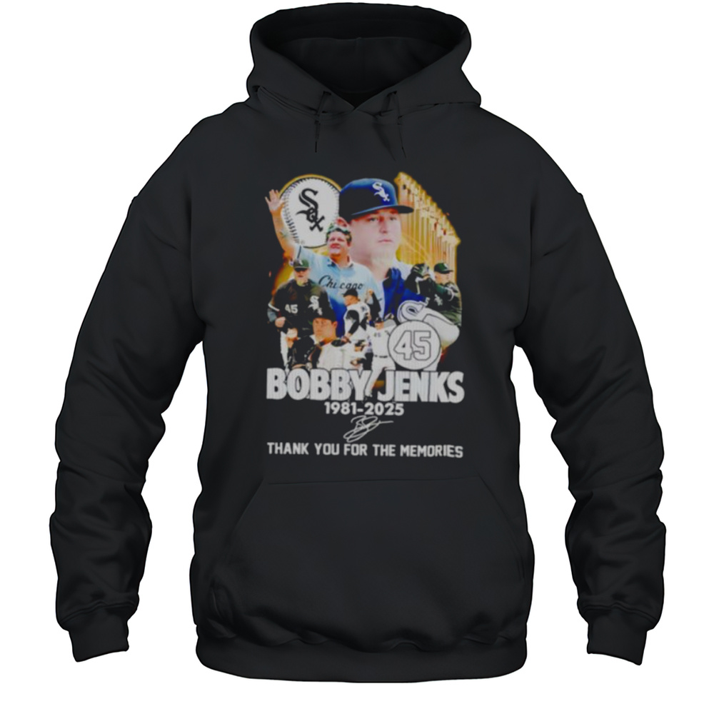 Bobby Jenks 1981 2025 Thank You For The Memories Shirt Unisex Hoodie
