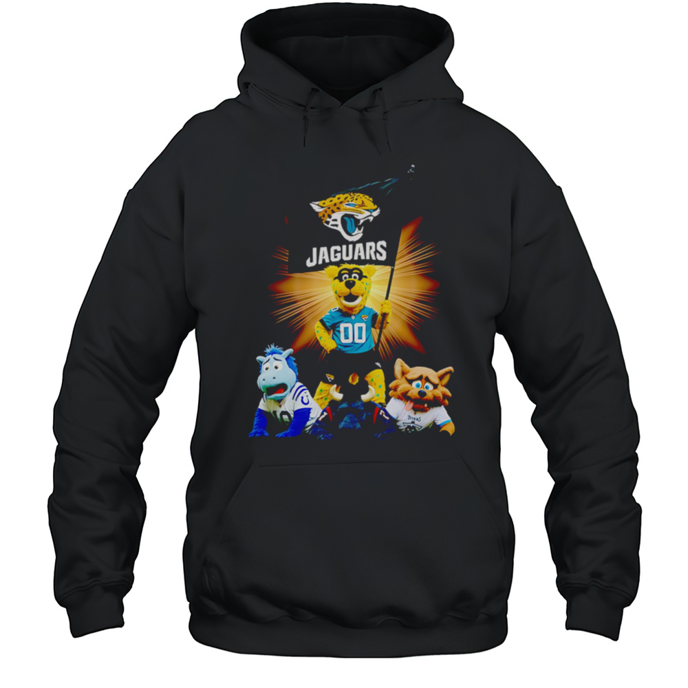 Jacksonville Jaguars Mascot Standing With Flag Shirt Unisex Hoodie