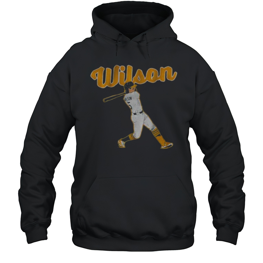 Jacob Wilson Oakland Athletics MLB Baseball Slugger Swing Shirt Unisex Hoodie