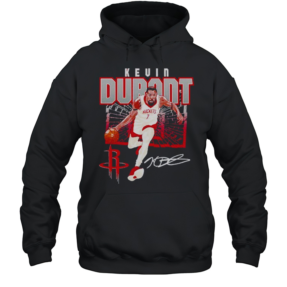 Kevin Durant Houston Rockets Shattered Signature Shirt Unisex Hoodie