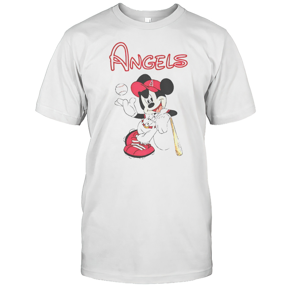 Mickey Los Angeles Angels Baseball T-Shirt