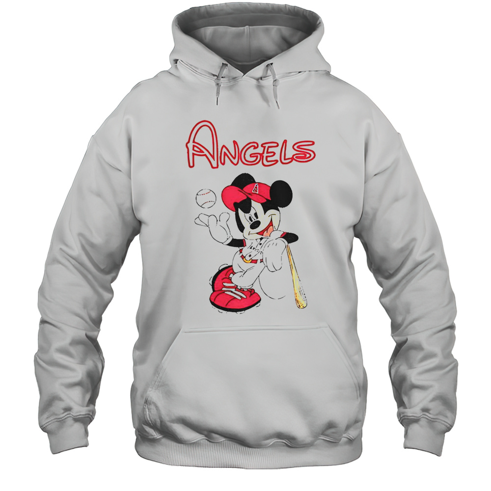 Mickey Los Angeles Angels Baseball T-Shirt Unisex Hoodie