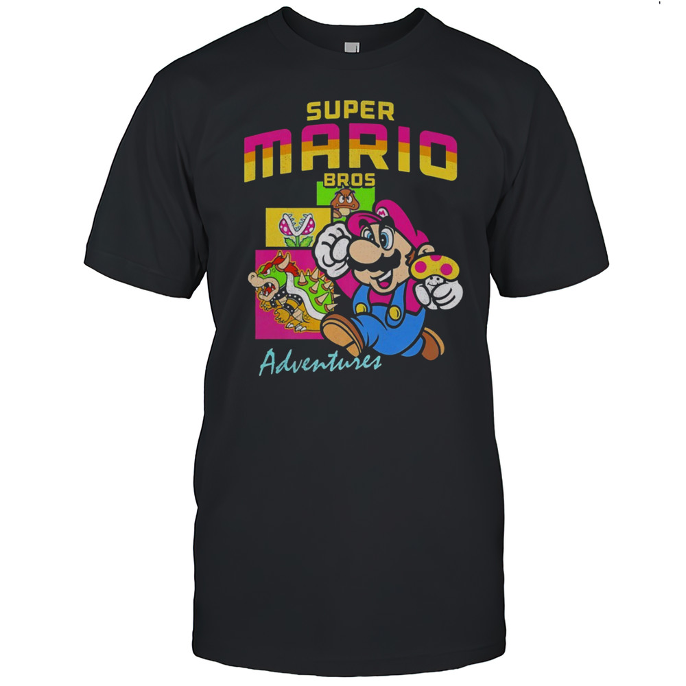 Super Mario Bros Adventures Game Shirt