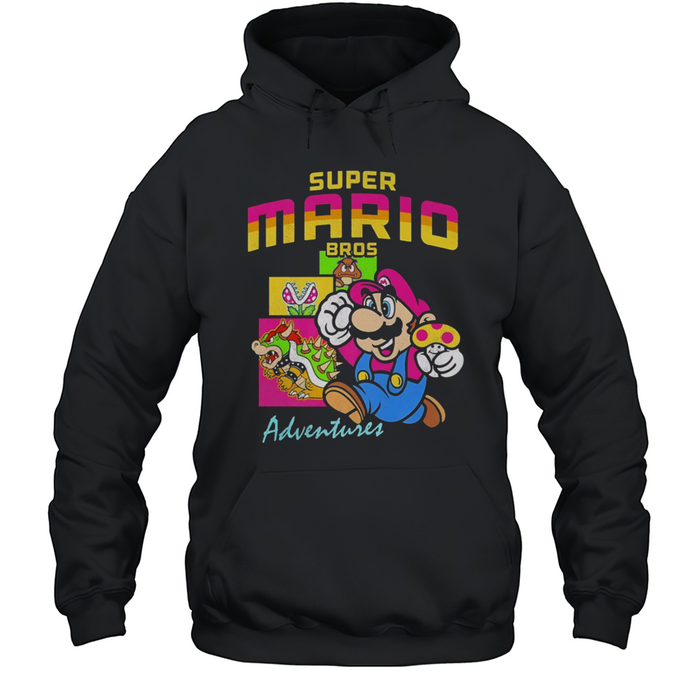 Super Mario Bros Adventures Game Shirt Unisex Hoodie