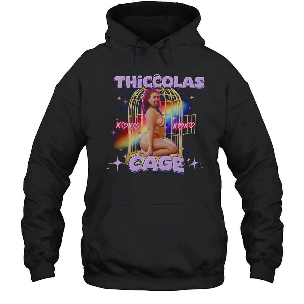 Thiccolas Cage Bikini Meme Shirt Unisex Hoodie