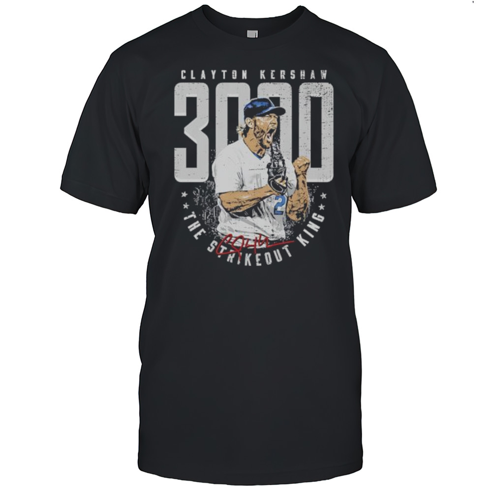 Clayton Kershaw Los Angeles D 3000K Strikeout King Shirt