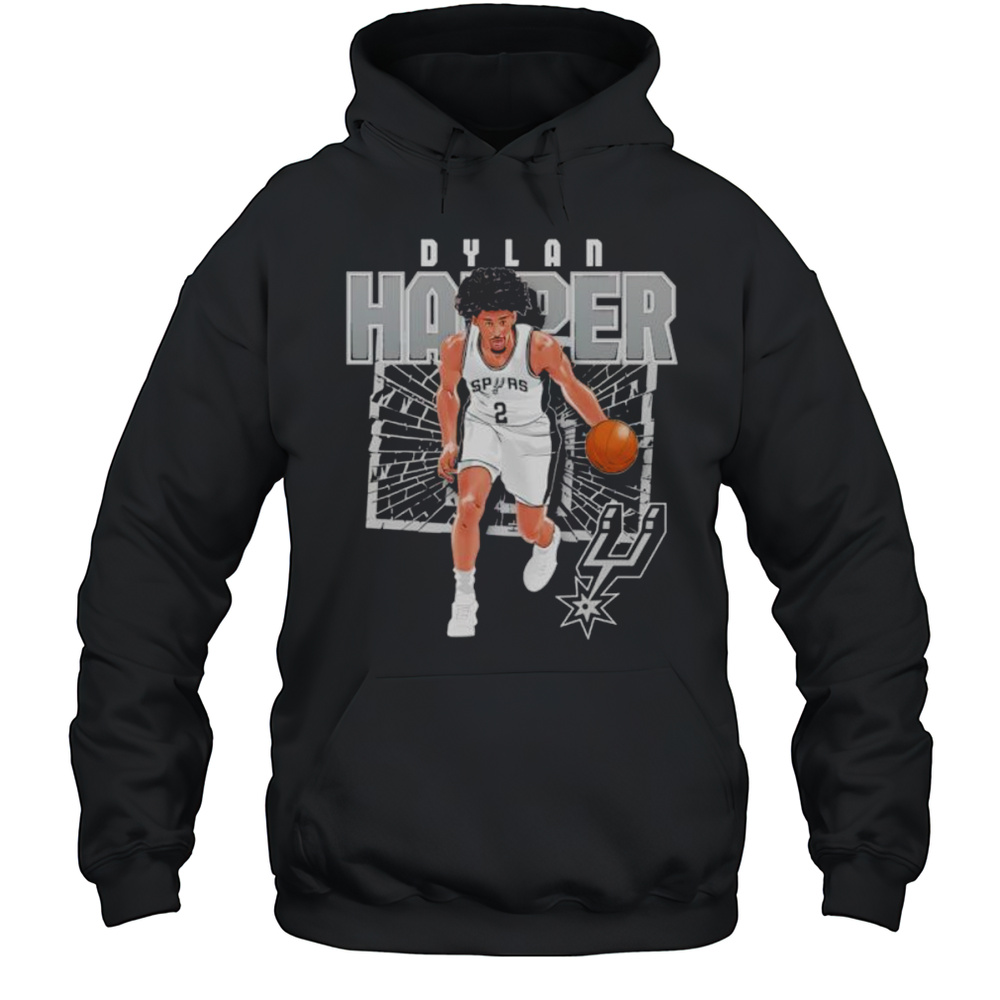 Dylan Harper San Antonio Spurs Shattered Shirt Unisex Hoodie