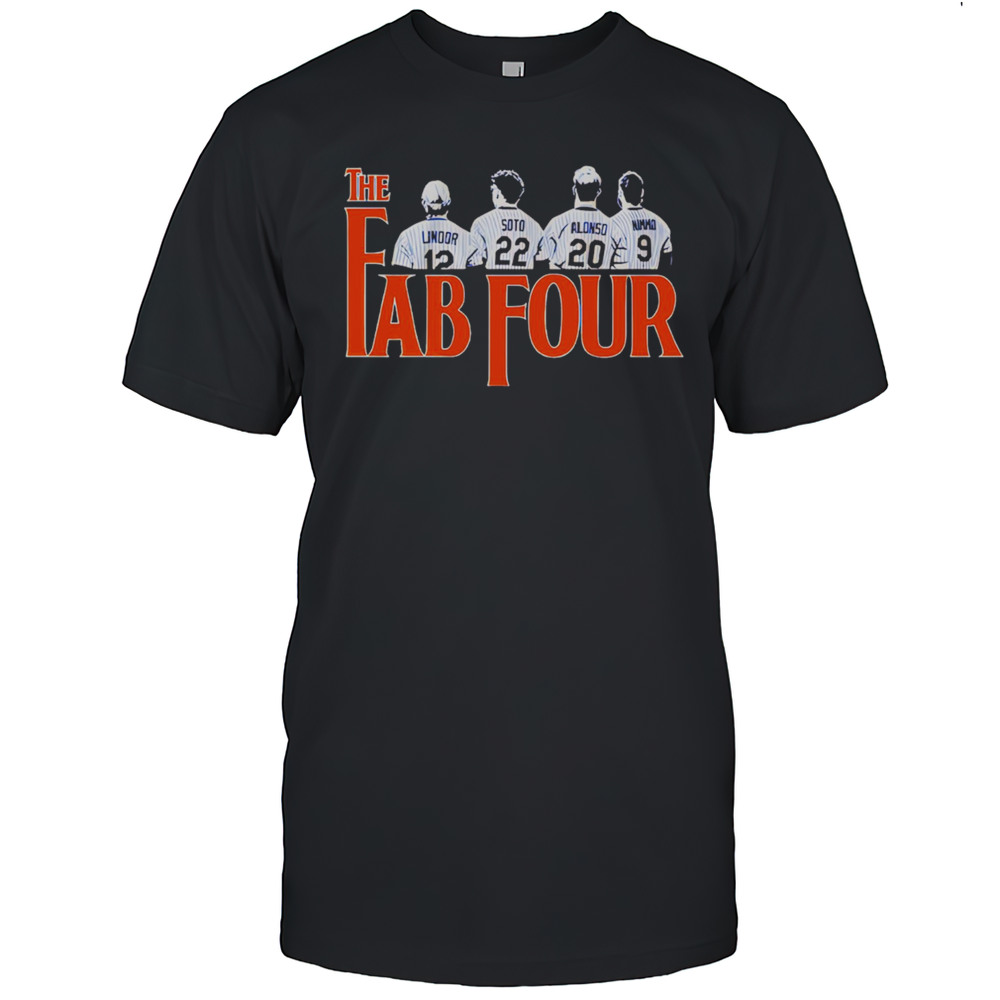 Francisco Lindor Juan Soto Pete Alonso And Brandon Nimmo Fab Four Shirt