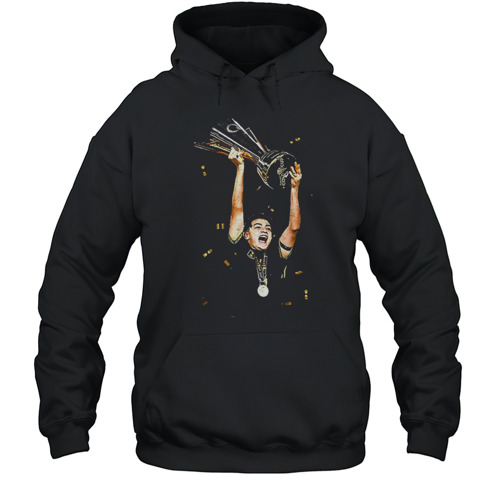 Gilberto Mora Holding Trophy Concacaf Gold Cup Mexico 2025 Champions Shirt Unisex Hoodie