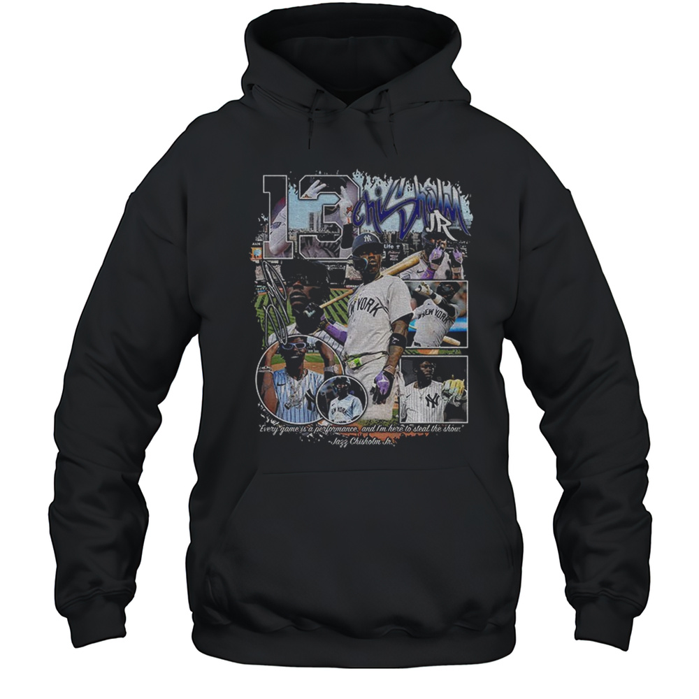 Jazz Chisholm Jr New York Baseball Retro Shirt Unisex Hoodie