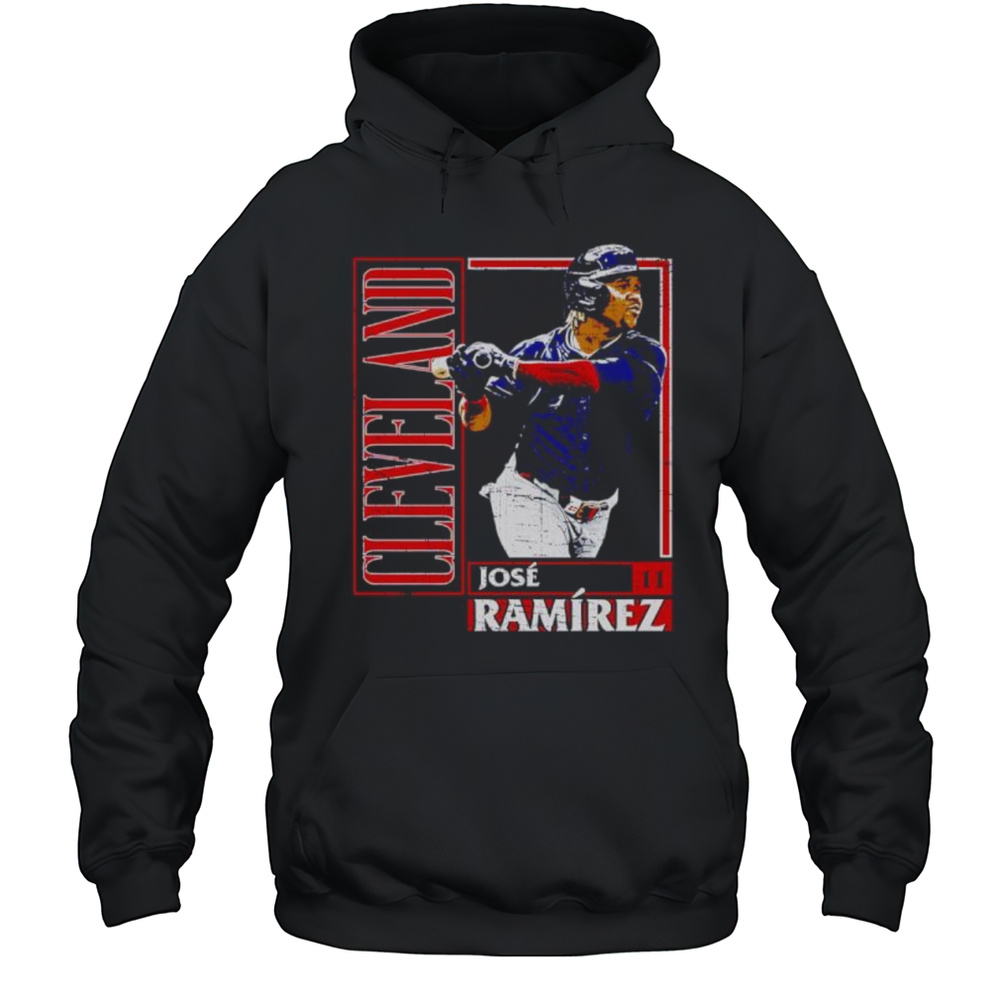 Jose Ramirez Cleveland Card Style Baseball Shirt Unisex Hoodie