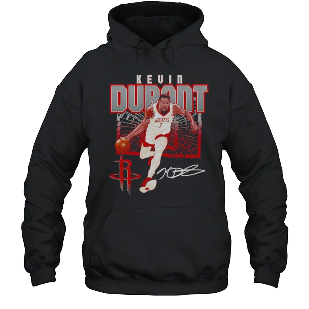 Kevin Durant Houston Rockets Shattered Signature Shirt Unisex Hoodie