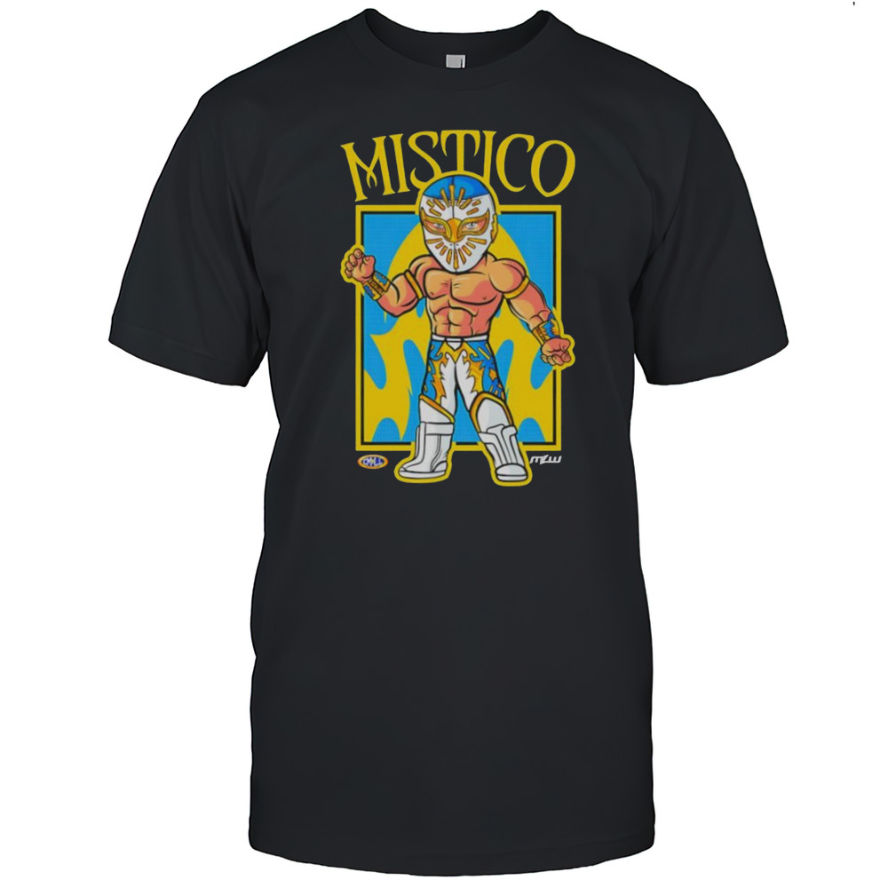 Mistico Mexican Pro Wrestler Cartoon Shirt