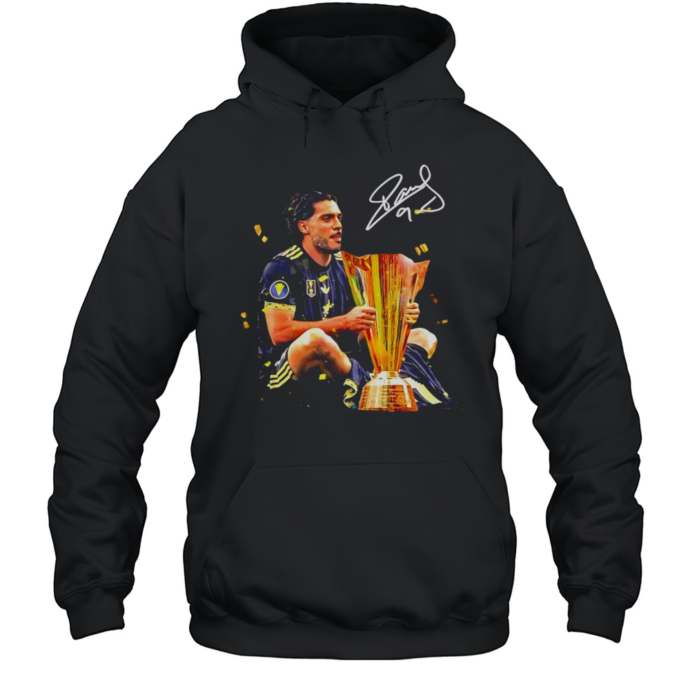 Ral Jimnez Holding Trophy Concacaf Gold Cup Mexico 2025 Champions Signature Shirt Unisex Hoodie