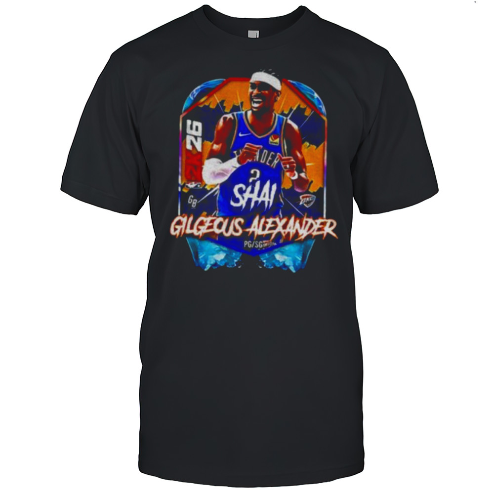 Shai Gilgeous Alexander OKC Thunder MVP Basketball NBA 2026 Basketball Shirt