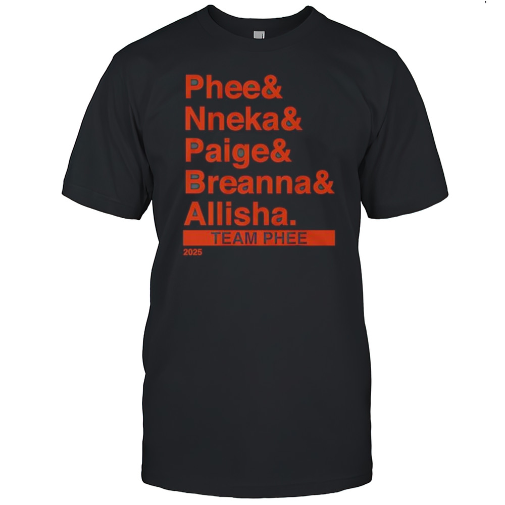 Team Phee Lineup Ampersand 2025 Shirt