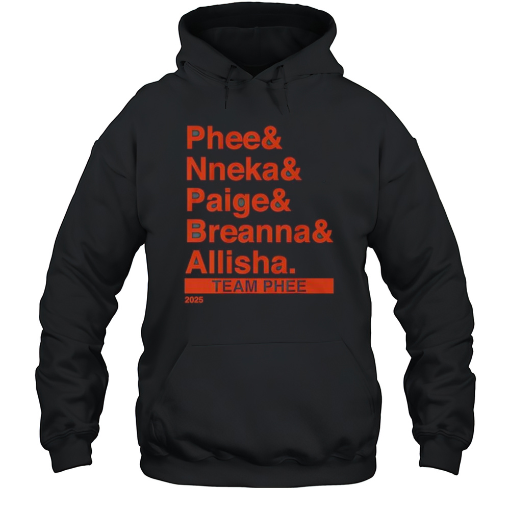 Team Phee Lineup Ampersand 2025 Shirt Unisex Hoodie