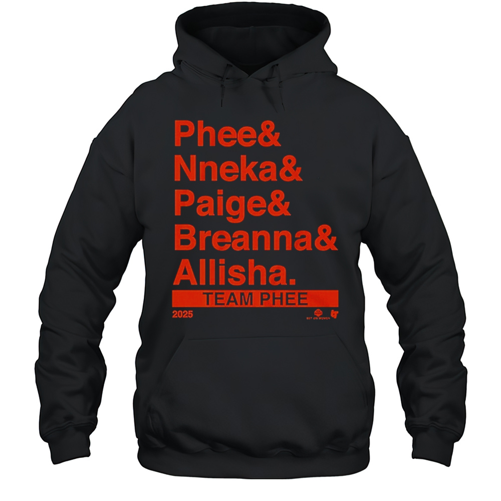 Team Phee Lineup Ampersand T-Shirt Unisex Hoodie