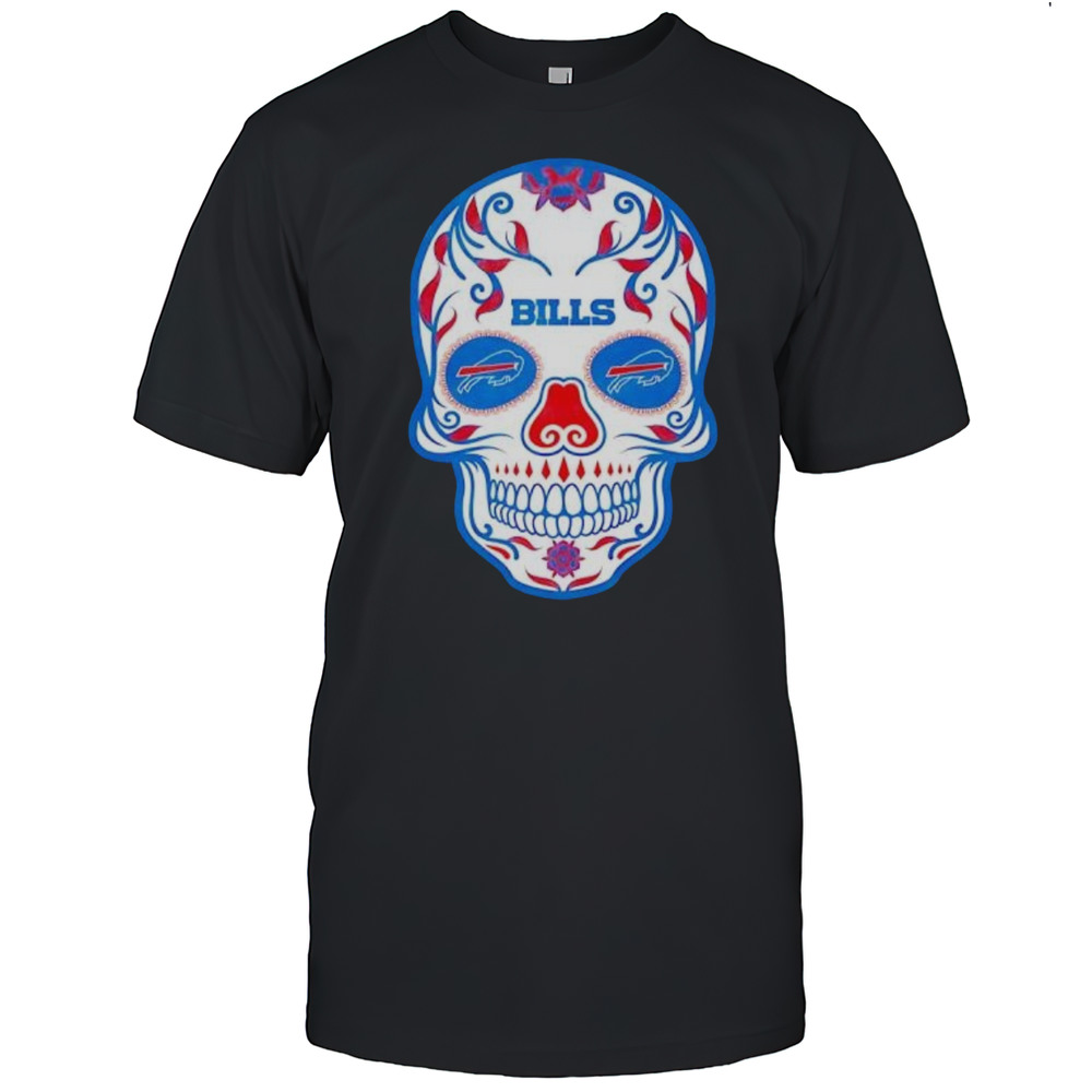 Buffalo Bills Skull Mens Shirt