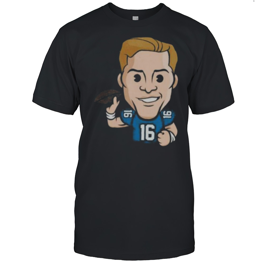 Detroit Lions Jared Goff Emoji Washed Oversized Vintage Mens Shirt