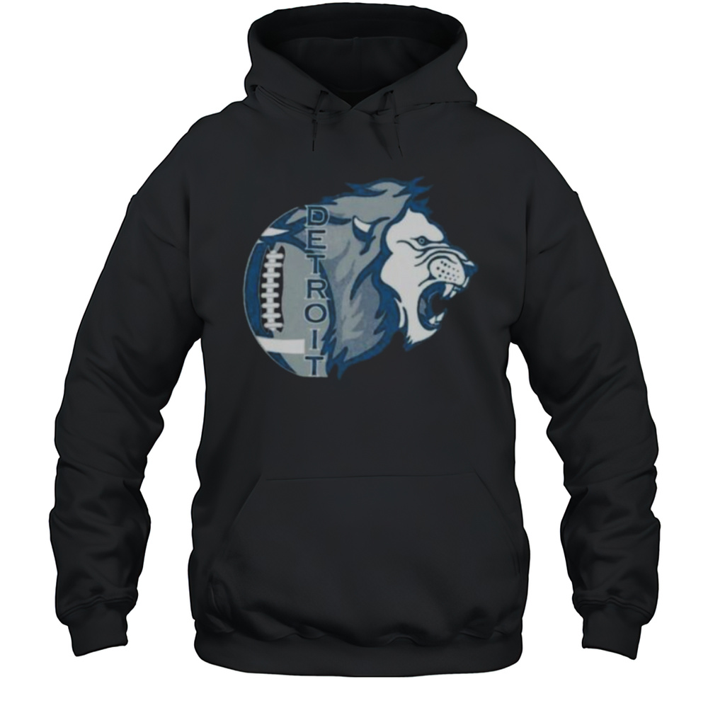 Detroit Lions Washed Oversized Vintage Mens Shirt Unisex Hoodie