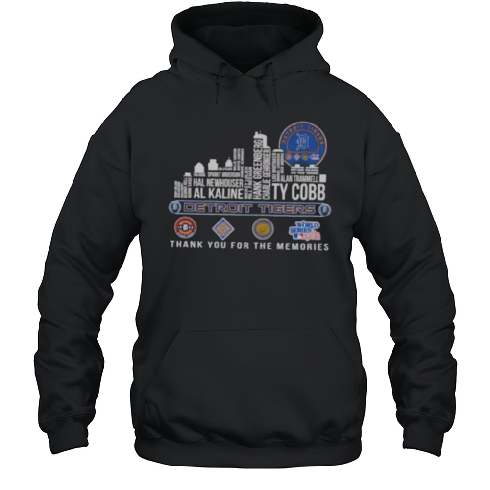 Detroit Tigers 2025 Thank You For The Memories Players Names City Skyline Shirt Unisex Hoodie