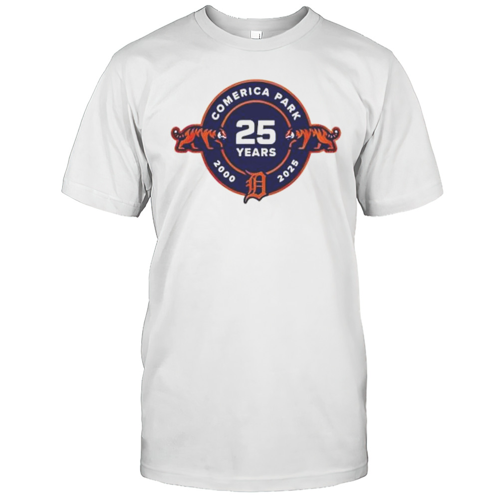 Detroit Tigers 25th Anniversary Of Comerica Park Shirt