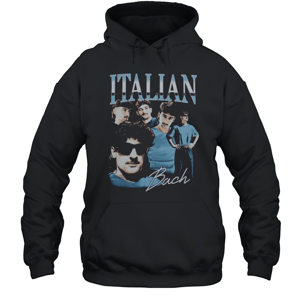 ItalianBach ItalianBach Beach Black T-Shirt Unisex Hoodie